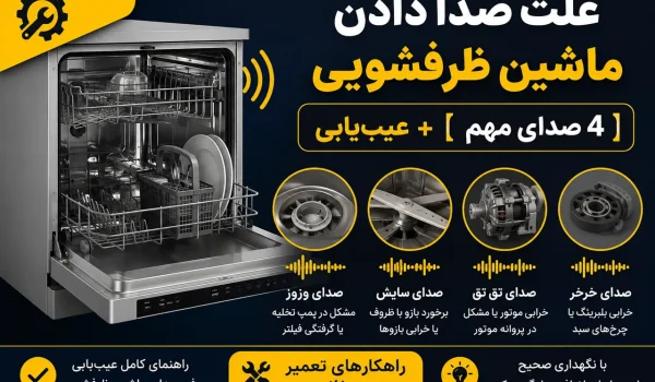 علت صدا دادن ماشین ظرفشویی